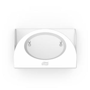 Tork Small Pack Spender in Weiß mit ovaler Öffnung.