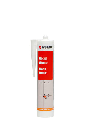 Weiße Spachtelmasse in einem Eimer, ideal für glatte Oberflächen und einfache Anwendung.