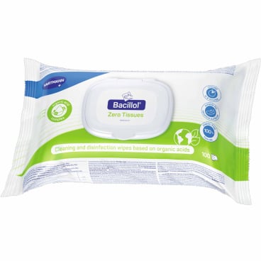 Bacillol Zero Desinfektionstücher 100 Stück | Hautfreundlich, BAuAzertifiziert