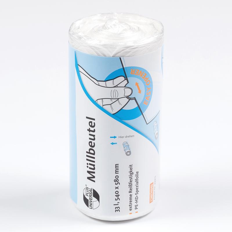 M24–Deiss Emil KG Universal Plus Abfallbeutel | 30L Transparent HDPE 100 St