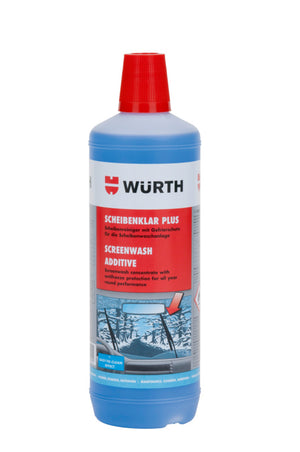 Flasche mit Scheibenreiniger SHBREINIG, klarer Frostschutz für Fahrzeugfenster im Winter.