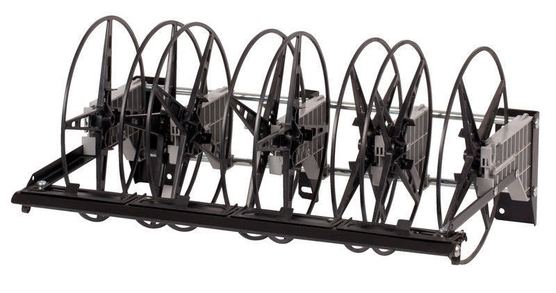 Unbestücktes Abrollsystem mit robuster Konstruktion für flexibles Materialhandling.