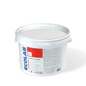 Ecolab Guardian Classic 10kg Eimer mit rotem Etikett.