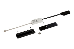 RGBW-Controller mit Fernbedienung für LED-Beleuchtung, 24V, 120W, kompakte Bauweise.