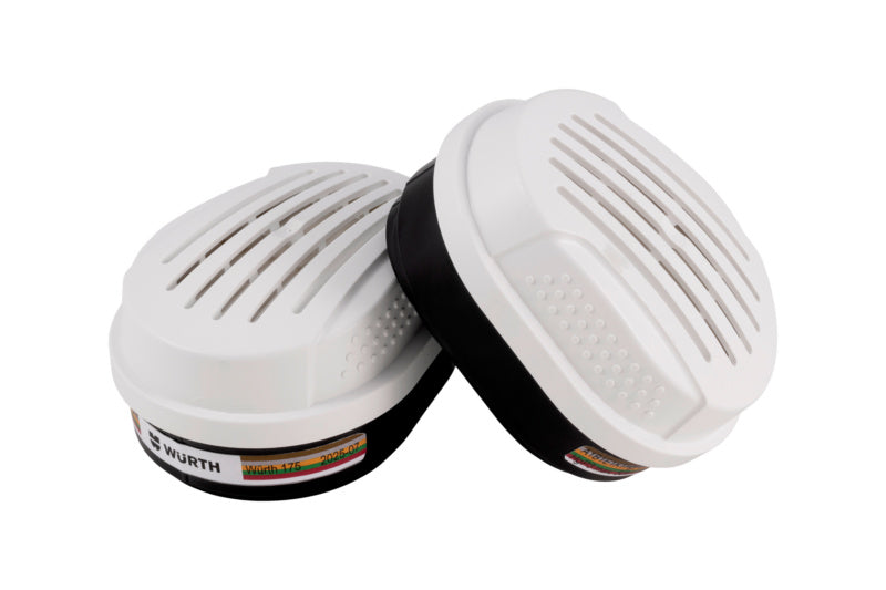 Halbmaske aus strapazierfähigem Material mit ergonomischem Design und ABEK1HGP3RD Filtersystem.