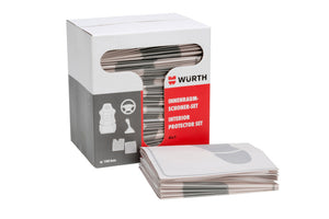 Schutzbezug aus Polyethylen für Fahrzeuge, wasser- und schmutzabweisend, 100 Stück im Set.