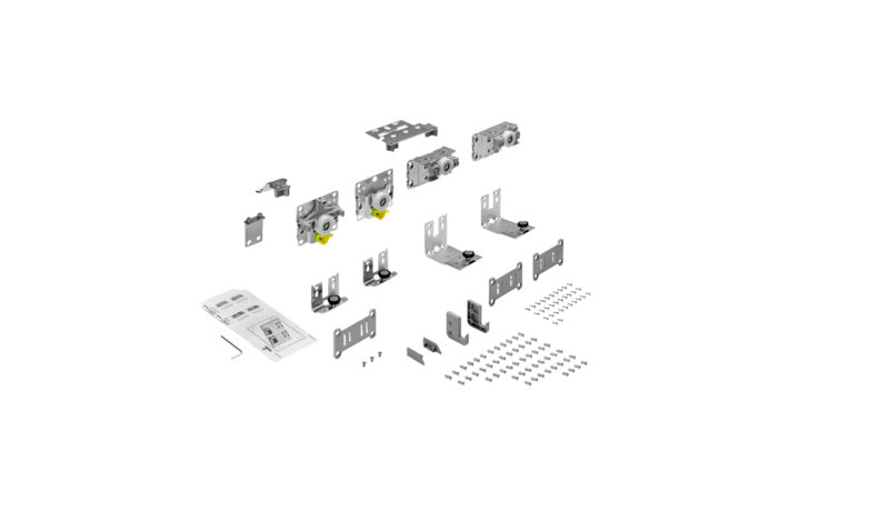 Moderner Schiebetürbeschlag von Hettich in hochwertiger Ausführung für einfache Montage.