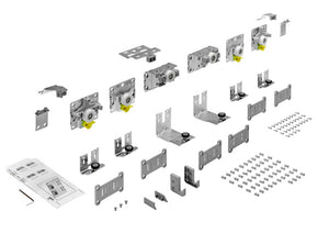 Hettich Schiebetürbeschlag SHIEBTRBSHLG-TOPL-L in modernem Design für einfache Montage und Nutzung.