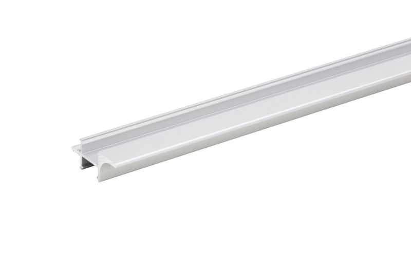 Aluminium Möbel-Griffleiste GRF MULDE mit matter Oberfläche und ergonomischer Muldenform.