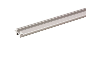 Möbel-Griffleiste GRF MULDE aus Aluminium mit ergonomischer, mattschwarzer Oberfläche.