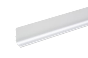 Aluminium Möbel-Griffleiste GRF MULDE mit ergonomischer Form und matter Oberfläche.