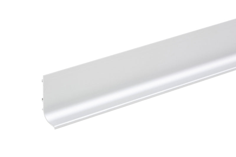 Aluminium Möbel-Griffleiste GRF MULDE mit ergonomischer Form und matter Oberfläche.