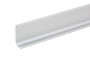 Matte Aluminium-Griffleiste GRF MULDE mit ergonomischer Muldenform für Möbel und Schubladen.