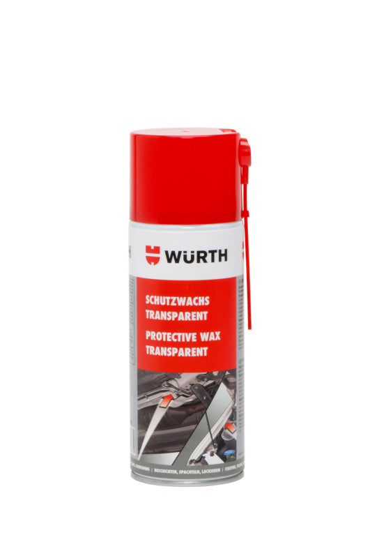 Transparente 400ml Flasche mit Schutzwachs für Holz und Metalloberflächen.