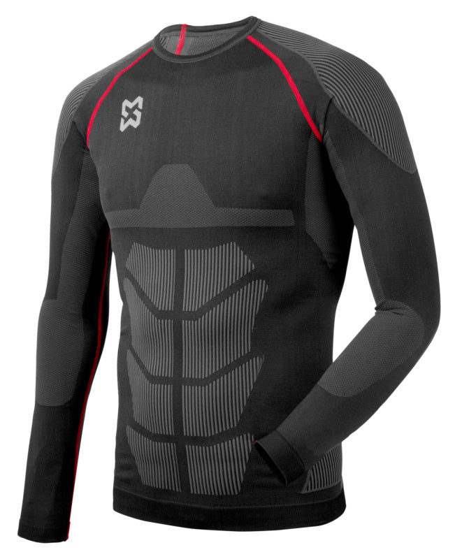 UNTERWAESCHE SHIRT BASIC SWZ/ROT S/M