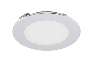 LED-Einbauleuchte mit schlankem Design, ideal für abgehängte Decken und verschiedene Räume.