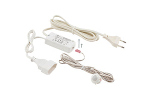 Bewegungssensor SCHALT-EL-BEWEGUNGSMELDER-230V in elegantem Design für Innen- und Außenbereiche.