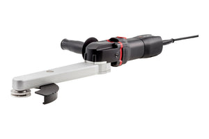 Elektro-Kehlnahtschleifer mit ergonomischem Design und 150 mm Schleifdurchmesser.