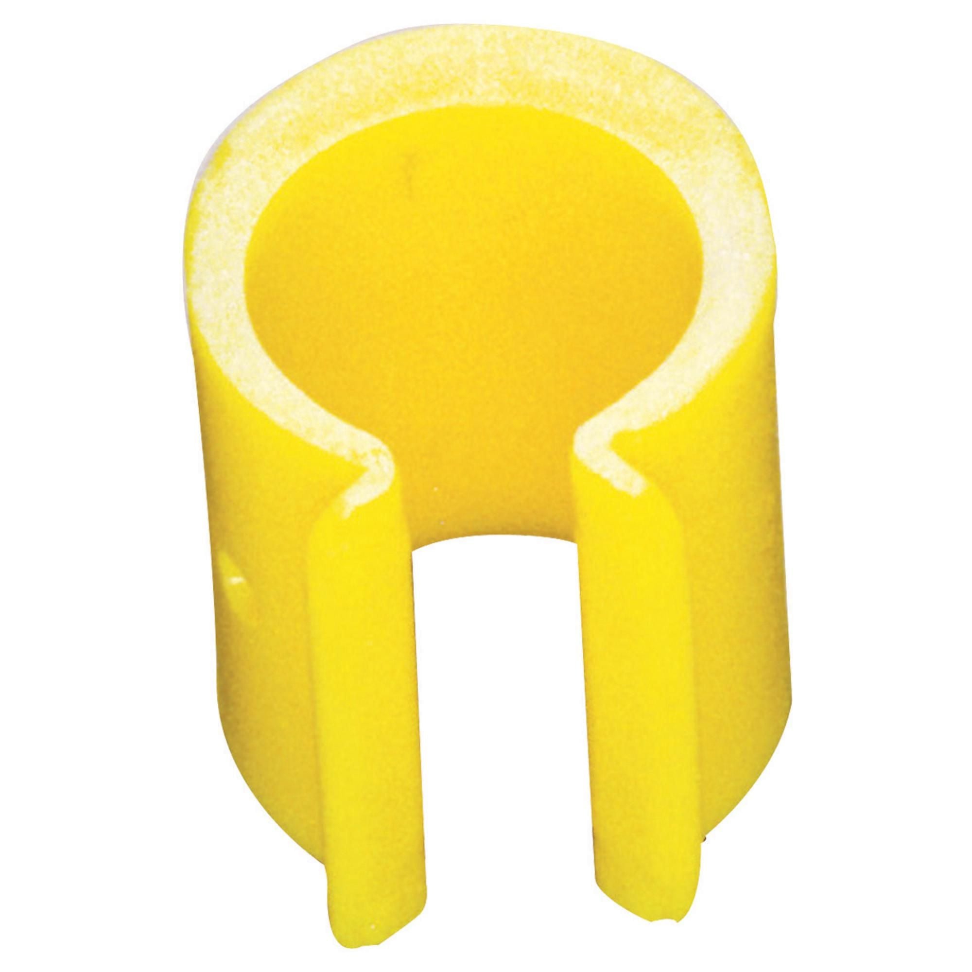 Reinigungsgeräte -Halteclip, gelb, Kunststoff, 1 St.