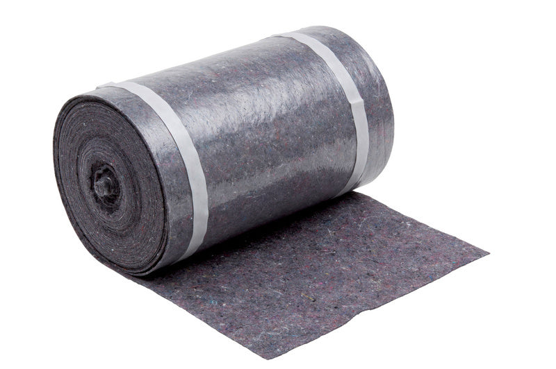 Robustes Abdeckvlies in Grau, ideal zum Schutz von Böden und Möbeln während Renovierungsarbeiten.