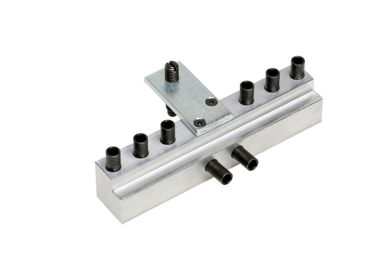 Flügelbohrlehre für Einbohrbänder mit 16 mm Durchmesser aus robustem Material, 1 Stück.