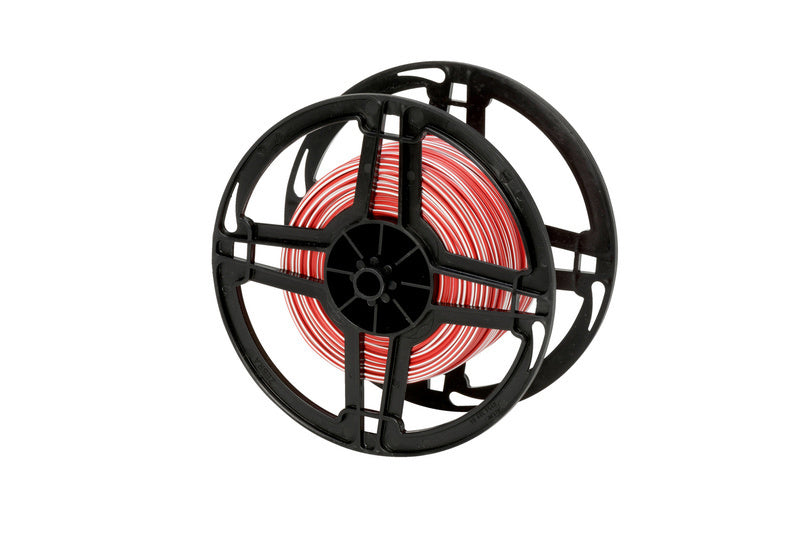 Rot-weiße Fahrzeugleitung FLRY/FLY FLTG in Spulenform, ideal für elektrische Anwendungen.