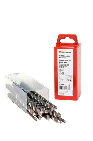 Hammerbohrer Set BO mit verschiedenen Größen in einer praktischen Aufbewahrungsbox.