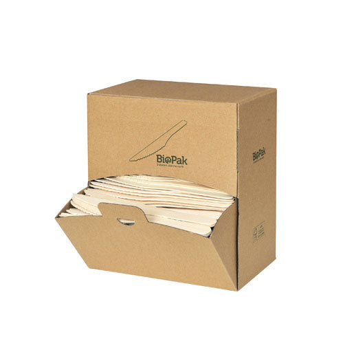 Messer mit 165mm Klinge und gewachstem Naturholzgriff für präzises Schneiden.