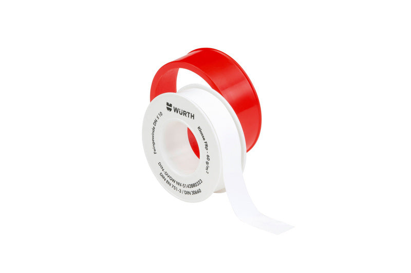 PTFE-Gewindedichtband Sanitär- GWDDIBA-PTFE-FRP-12MX12MMX0,1MM     Verpackungsinhalt    10 Einheit