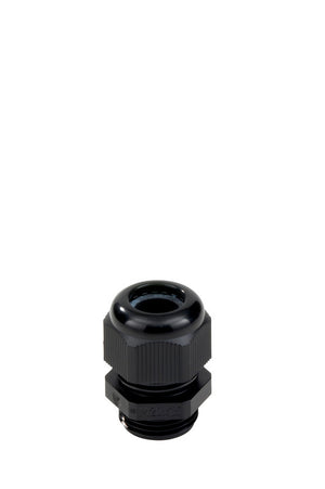 Metrische Kabelverschraubung KBLVSHR aus robustem Polyamid mit Schutz gegen Feuchtigkeit und Staub.