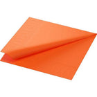 Orange Zelltuch-Serviette 33x33cm 3-lagig 1/4 BF Faltung pack of 1000