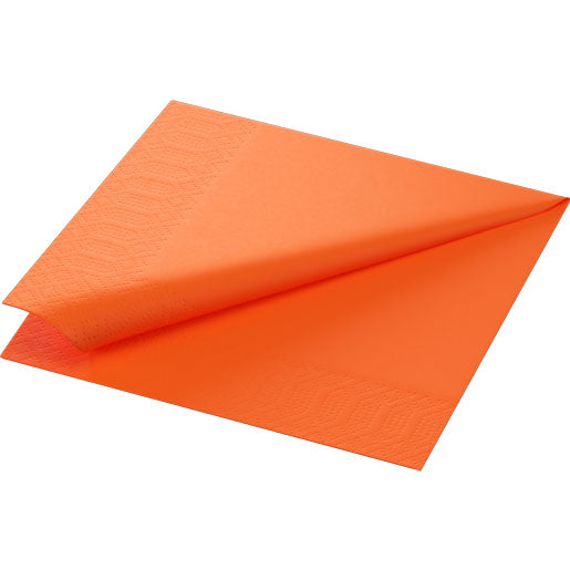 Küche- -Zelltuch-Serviette 33x33cm,3lg,1/4 BF sun orange, 4x250 St/Krt.