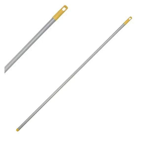 Mini Aquva Stiel Reinigungsstiel 1200mm mit Gewinde und gelben Griffenden für vielseitige Reinigung