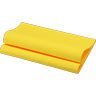 Gelbe Bio-Dunisoft-Servietten 40x40cm, 1/4 Falz, biologisch abbaubar, 6x60 Stück für nachhaltiges Catering