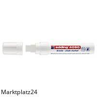 EDDING 4090 KREIDEMARKER KEIL 4-15 WEISS - Marktplatz24