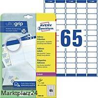 AVERY L7651-25 MINIETIK 38,1X21,2 BX1625 - Marktplatz24