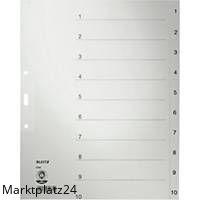 LEITZ 1232 REGIST. 1-10 PAPIER A4 10BL - Marktplatz24