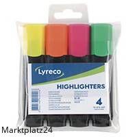 LYRECO TEXTMARKER 2-5MM SORT BX4