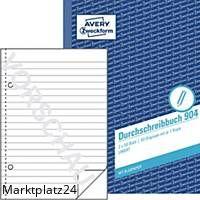 AVERY 904 DURCHSCHREIBBUCH LIN A5 2X50BL - Marktplatz24