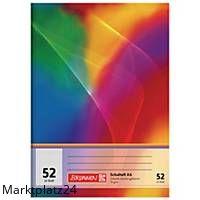 B+S Oktavheft A6 mit 32 karierte Blätter und stabilem Umschlag für Notizen.