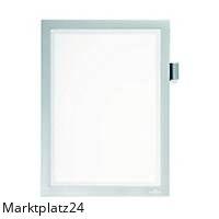 Der DURABLE DURAFRAME MAGNETIC NOTE A4 in Silber ist ein robuster, magnetischer Rahmen für A4-Dokumente.