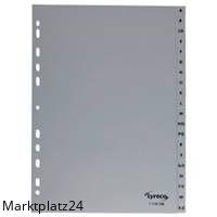LYRECO REGISTER A-Z PP O DB.A4 20BL.GRAU