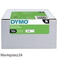 DYMO D1 SCHRIFTBAND 12MMX7M SWZ/WE Inhalt 10 Stk.