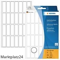 HERMA 2360 HAFTETIK.13X40 WEISS BX896 - Marktplatz24