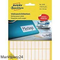 ZWF 3320 VIELZW.ETIK.32X10 WEISS Inhalt 1144 Stk.