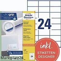 AVERY 3475 I+L+K ETIK. 70X36 WE BX2400 - Marktplatz24