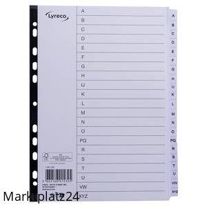 LYRECO REGISTER 1-20 PP A4 GRAU