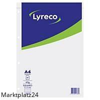 LYRECO BRIEFBLOCK 4X GELOCHT A4 KAR 80BL