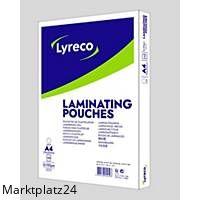 LYRECO LAM TASCHE A4 2X100MI GLOSS Inhalt 100 Stk.