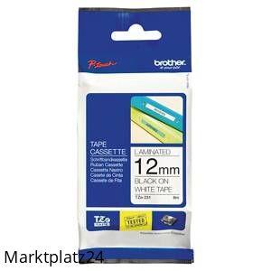 BROTHER TC201 SCHRIFTBAND 12MM SWZ/WEISS - Marktplatz24